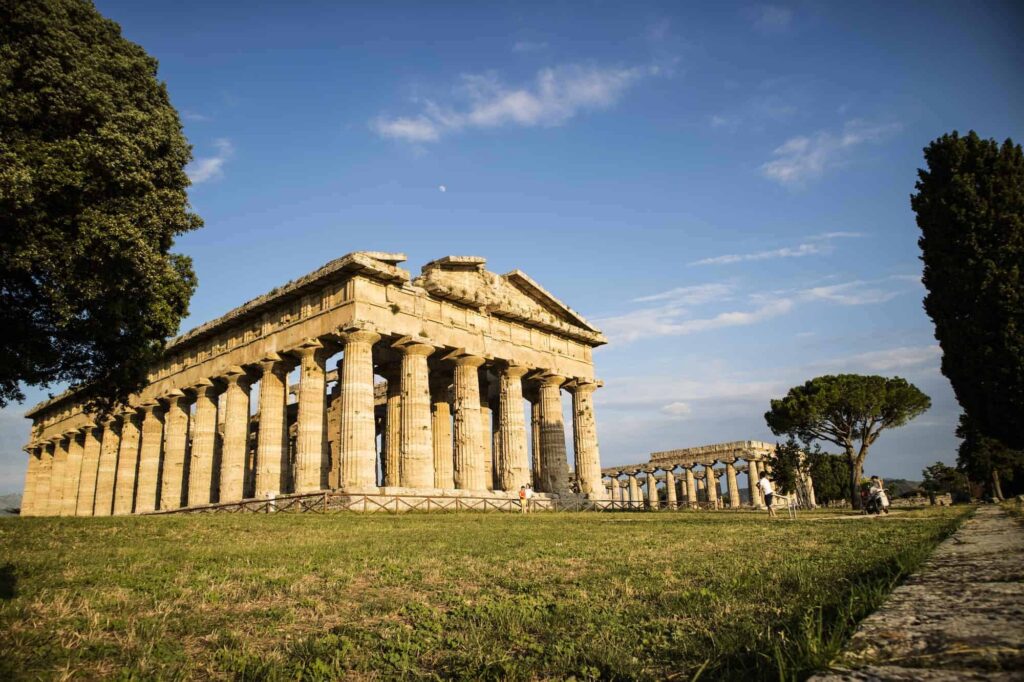 The ancient ruins of Paestum